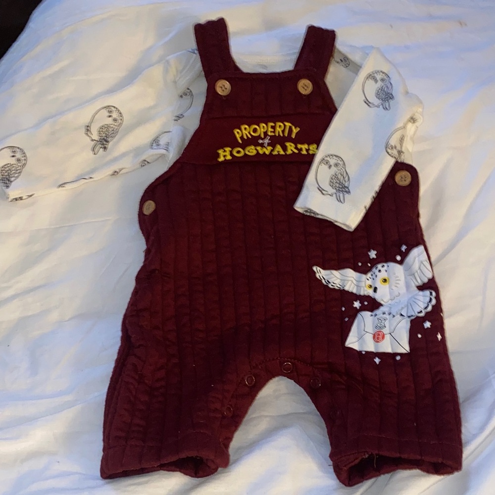 Hogwarts Kids Matching Set - Maroon and White